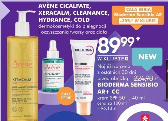 Krem BIODERMA SENSIBIO AR+ CC SPF 50+ promocja w Super-Pharm