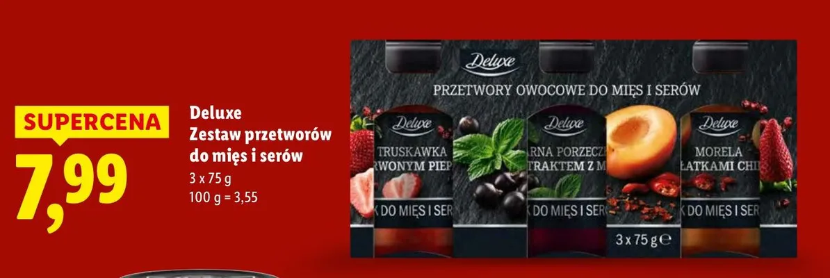 Zestaw przetworów do mięs i serów 3 x 75 g promocja w Lidl