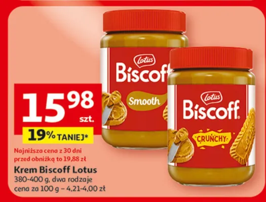 Krem Biscoff Lotus promocja w Auchan