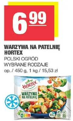 Warzywa na patelnię Hortex Polski Ogród wybrane rodzaje promocja w SPAR