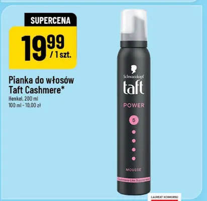 Pianka do włosów Taft Cashmere, Henkel, 200 ml promocja w POLOmarket