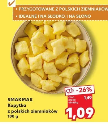 Kopytka z polskich ziemniaków Smakmak promocja w Kaufland