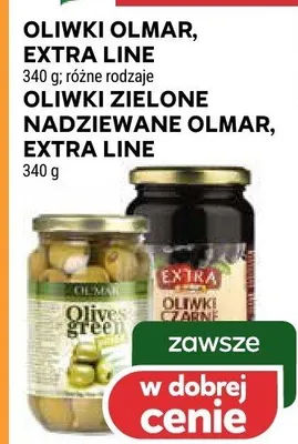 Oliwki zielone nadziewane Olmar Extra Line promocja w Stokrotka