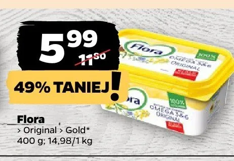 Masło Flora Original, Gold* 400 g promocja w Netto
