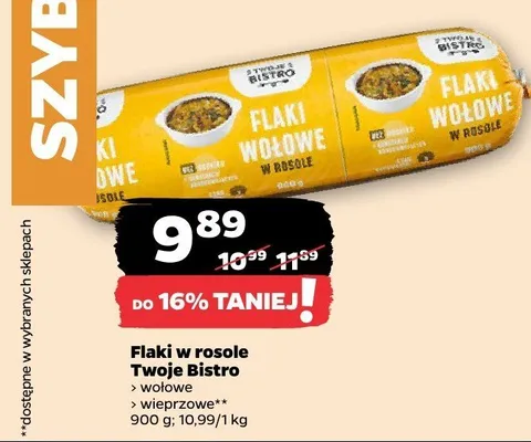 Flaki w rosole wołowe Twoje Bistro promocja w Netto