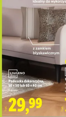 Poduszka dekoracyjna 50x50 cm promocja w Lidl