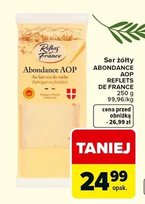 Ser żółty Abondance AOP Reflets de France promocja w Carrefour Market