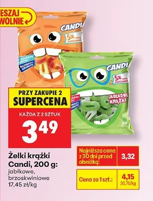 Żelki krążki jabłkowe promocja w Biedronka