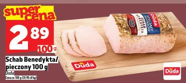 Schab Benedykta/pieczony Duda 100 g promocja w TOPAZ