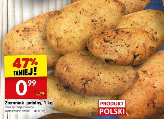 Ziemniak jadalny, 1 kg promocja w Twój Market