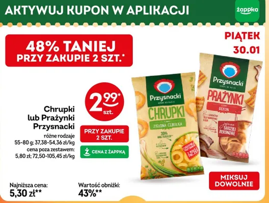 Chrupki Przysnacki różne rodzaje promocja w Żabka