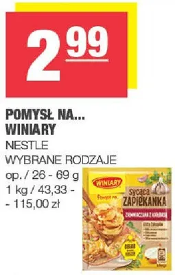 Pomysł na... Winiary NESTLE wybrane rodzaje promocja w SPAR