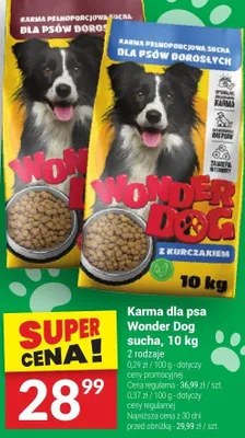 Karma dla psa Wonder Dog sucha, 10 kg promocja w Twój Market