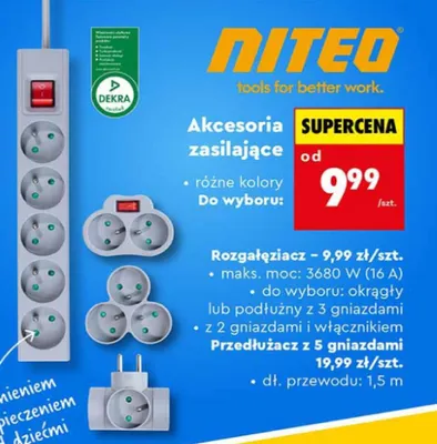 Akcesoria zasilające, różne rodzaje promocja w Biedronka