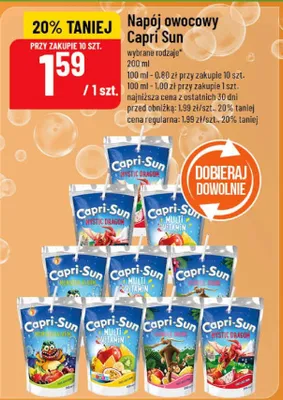 Napój owocowy Capri Sun różne smaki promocja w POLOmarket