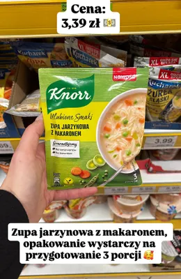 Zupa jarzynowa z makaronem Ulubione Smaki promocja w Dino