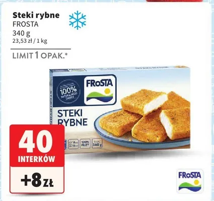 Steki rybne 340 g promocja w Intermarche