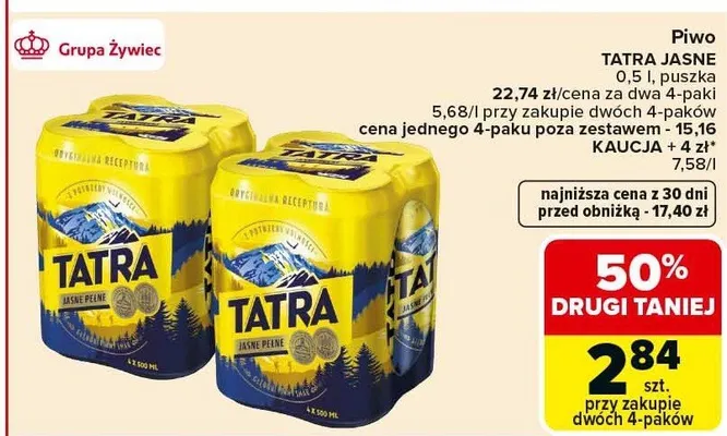Piwo promocja w Carrefour Market
