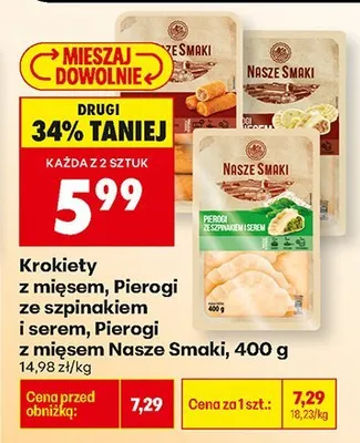 Krokiety z mięsem 400 g Nasze Smaki promocja w Biedronka