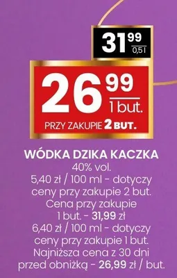 Wódka DZIKA KACZKA promocja w Twój Market