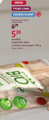Żelki wegańskie enerBIO o smaku owocowym, 100 g promocja