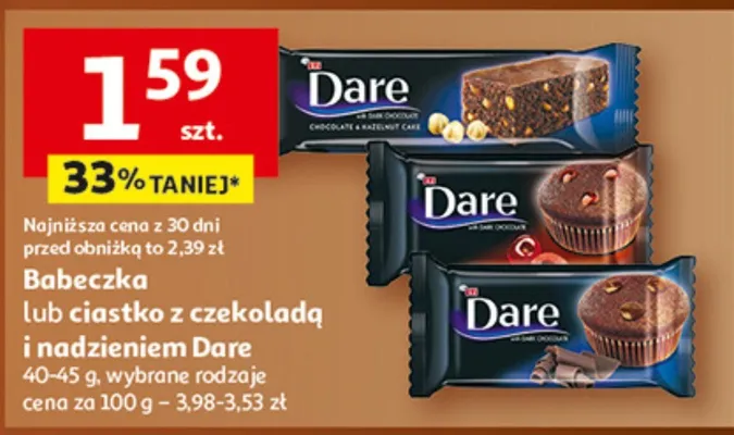 Ciastka z czekoladą promocja w Auchan