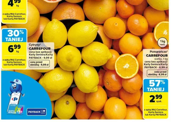 Pomarańcze promocja w Carrefour Market
