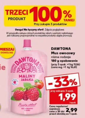 Smoothie malina-jabłka promocja w Kaufland