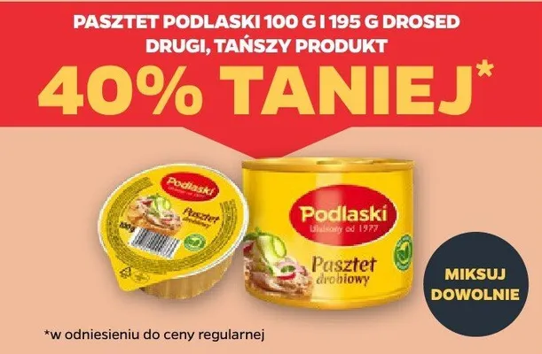 Pasztet podlaski 100 g i 185 g Drosed promocja w Netto