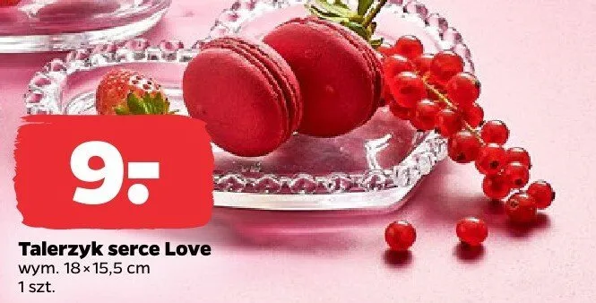 Talerzyk serce Love promocja w Netto