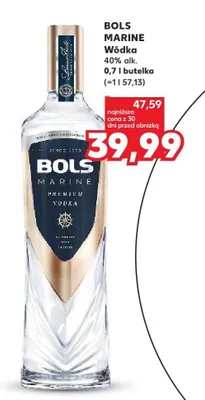 Wódka 0,7 l Bols Marine promocja w Kaufland