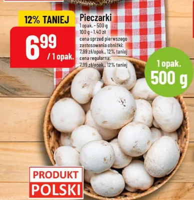 Pieczarki do faszerowania promocja w POLOmarket