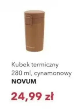 Kubek termiczny 280 ml, cynamonowy NOVUM Nela promocja
