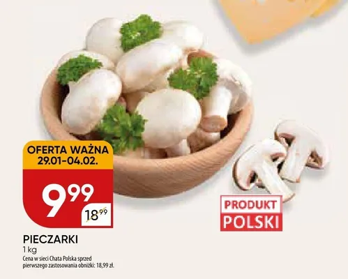 Pieczarki do faszerowania promocja w Chata Polska