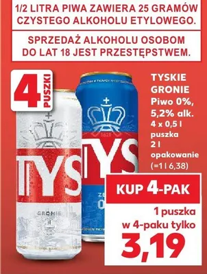 Piwo promocja w Kaufland