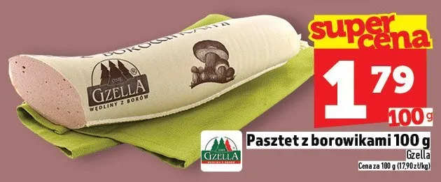 Pasztet z borowikami Cizella 100 g promocja w TOPAZ