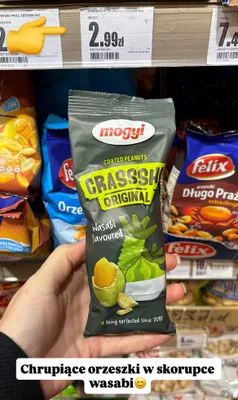 Orzeszki w skorupce wasabi Crasssh Original promocja w Intermarche