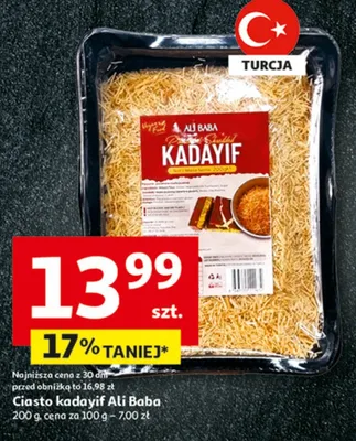 Ciasto kadayif Ali Baba promocja w Auchan