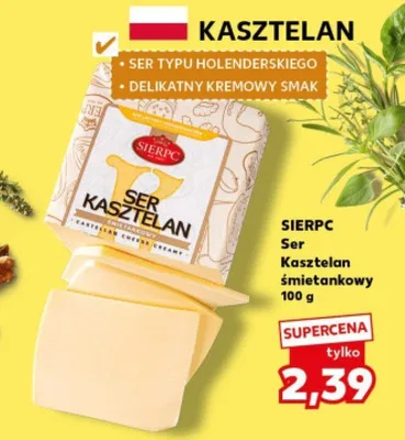 Ser Kasztelan śmietankowy promocja w Kaufland