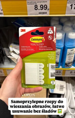 Haczyki/rzepy samoprzylepne mix  promocja w Dino