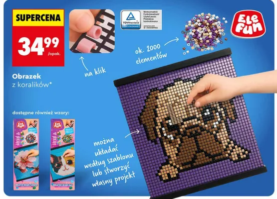 Obrazek z koralików promocja w Biedronka