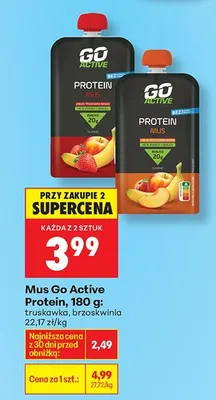 Mus Protein, 180 g: truskawka promocja w Biedronka