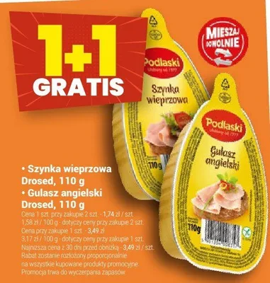 Gulasz Gulasz angielski Drosed, 110 g promocja w Twój Market