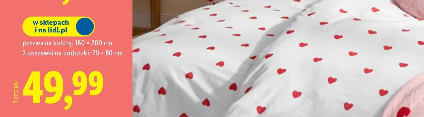Pościel z bawełny renforcé 160x200cm promocja w Lidl