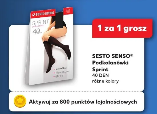 Podkolanówki Sprint 40 DEN, różne kolory promocja w Kaufland