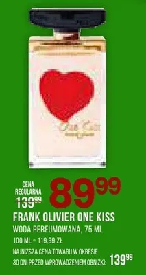 Woda perfumowana FRANK OLIVIER ONE KISS 75 ML promocja