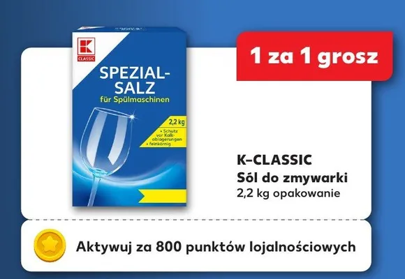Sól do zmywarki 2,2 kg K-Classic promocja w Kaufland
