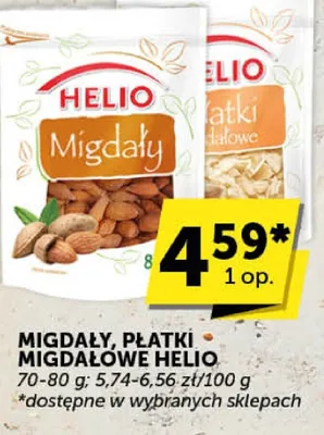 Migdały, płatki migdałowe Helio promocja w Euro Sklep