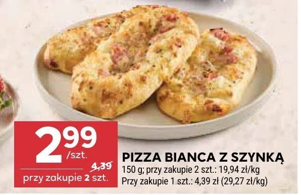 Pizza bianca z szynką Stokrotka promocja w Stokrotka