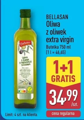 Oliwa z oliwek extra virgin Bellasan promocja w Aldi